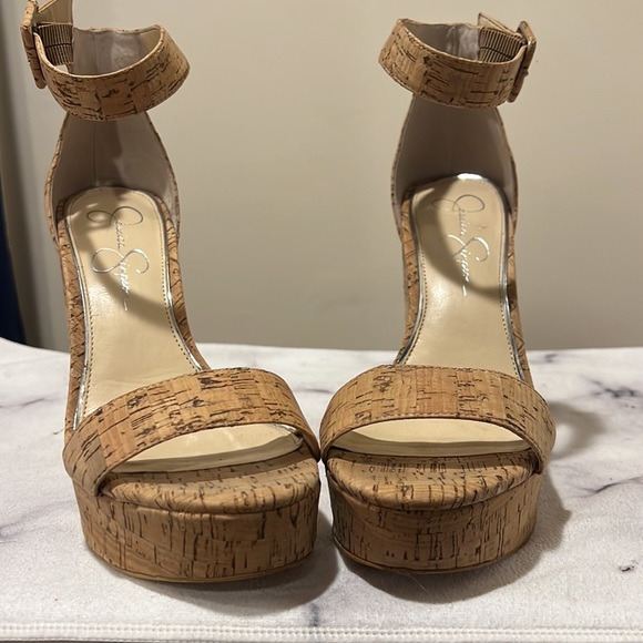 Jessica Simpson Caiya Cork Heel Sandals - Picture 3 of 4